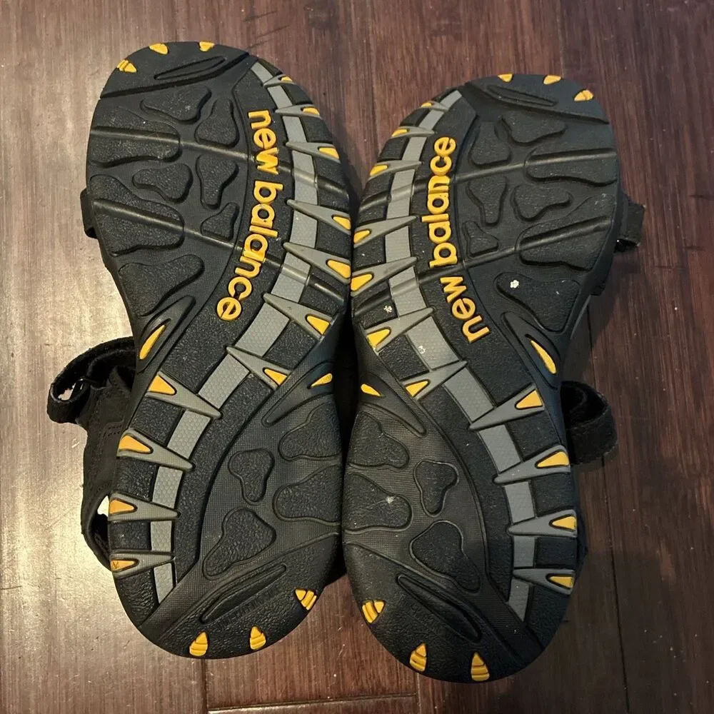 New Balance 404 Sandals SD404BK Adjustable Straps Leather Suede Sporty Hiking 8